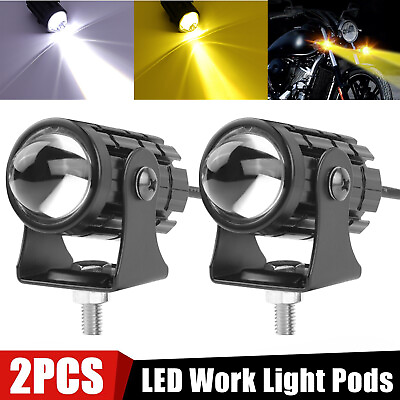 #ad 2x LED Work Light Bar Spot Pods Off Road Driving Auxiliary Fog Lamp Yellow White $10.98