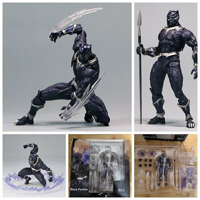 #ad Amazing Yamaguchi Revoltech Black Panther Action Figure New In Box 6in China Ver $39.99