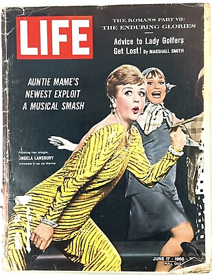 #ad Vintage Life Magazine June 17 1966 Angela Lansbury Auntie Mame#x27;s Musical Smash $6.73