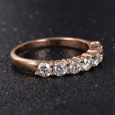 #ad 2.60 Ct Round Cut VVS1 Moissanite Dazzling Wedding Ring 14k Rose Gold Over $103.23