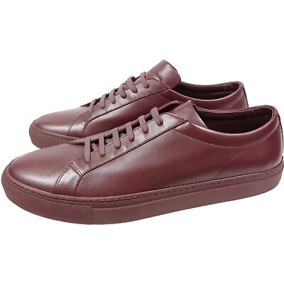 #ad new Artisan Lab Essential Sneakers in Burgundy SOLD OUT Eu 47 US 14 Free Ship $129.99