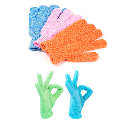 #ad Shower Gloves 12 Pair Exfoliating Bath Gloves Body Scrub Beauty Spa Massage Skin $15.20