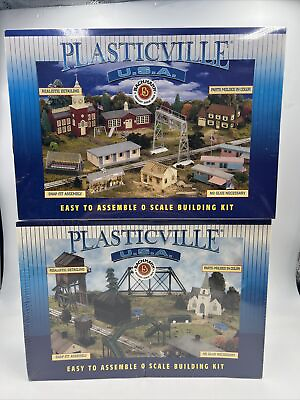 #ad New Bachmann Plasticville Roadside Stand And Apartment Building $54.99