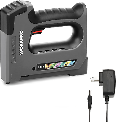 #ad 6 in 1 Electric Cordless Staple Gun 3.6V Rechargeable Charger Included $56.15