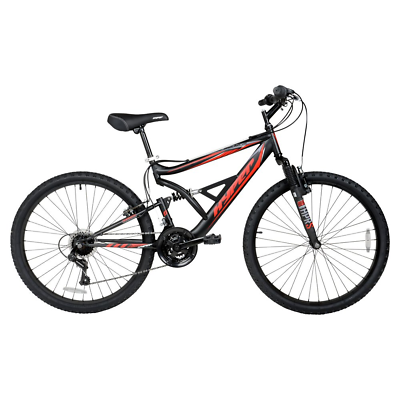 #ad Hyper Bicycles Men#x27;s 26quot; Shocker Mountain Bike Black Red $204.84