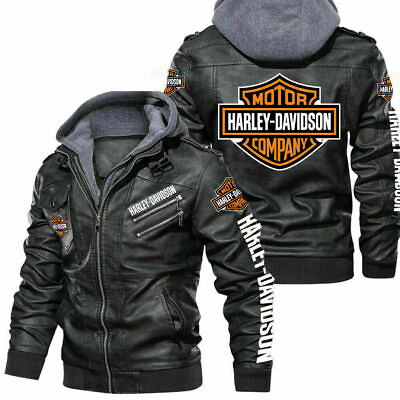 Harley Davidson Faux Leather Jacket So Cool So Unique for Gift AU $159.99