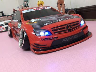 #ad Tamiya 1 10 RC Car Painted Body Mercedes AMG DTM C Class Racing Car with LEDs $203.00
