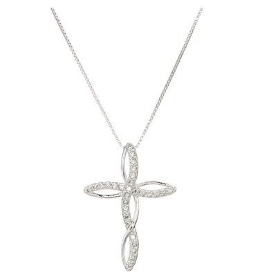 Cross Necklace Infinity Silver Pendant Women Jewelry Fashion 925 Sterling Silver $8.99