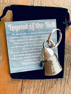 #ad Prince Albert GUARDIAN Bell of Good Luck fortune pet keychain gift body art $15.91