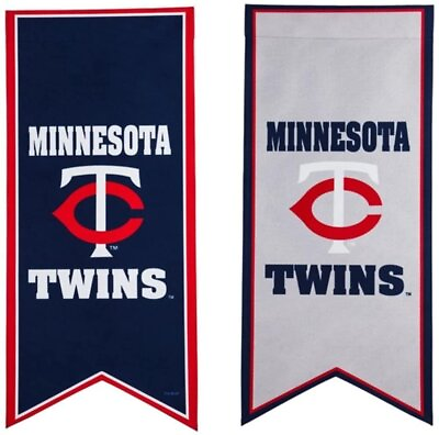#ad Minnesota Twins Premium Pennant Garden Flag Banner Double Sided... $21.79