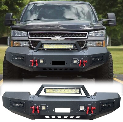 #ad New Steel Front Bumper W D Ringamp;Light For 03 06 Chevrolet Silverado 1500 GMT800 $909.99