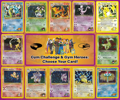 #ad Pokemon Gym Challenge amp; Gym Heroes: Choose Your Card 100% Authentic WOTC $399.95