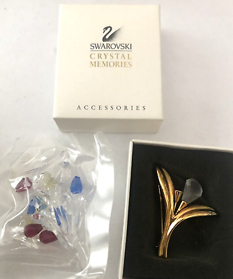 #ad SWAROVSKI Crystal FLOWER Adornments Jewelry $31.50