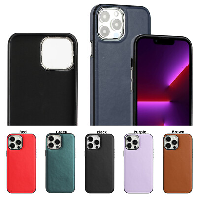 #ad #ad New Cover Fashion Simplicity Leather Case For iPhone 15 Pro Max 14 13 12 XR 7 $7.76