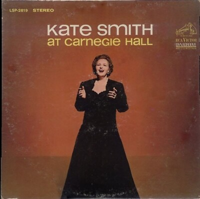 #ad #ad Kate Smith At Carnegie Hall Vocal Jazz Pop Vintage 1963 LSP 2819 Vinyl 12#x27;#x27; $9.99