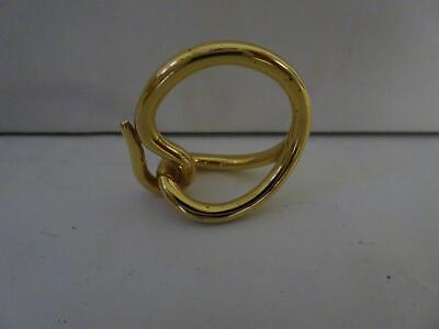 HERMES Scarf Ring Jumbo Gold Tone 4619B Women#x27;s Accessories Scarves amp; Wraps Used $128.00