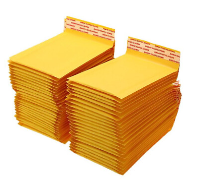 #ad 25 Pack #0 6x10 Kraft Bubble Envelopes Padded Shipping Mailers 6.5quot;x9quot; $12.28