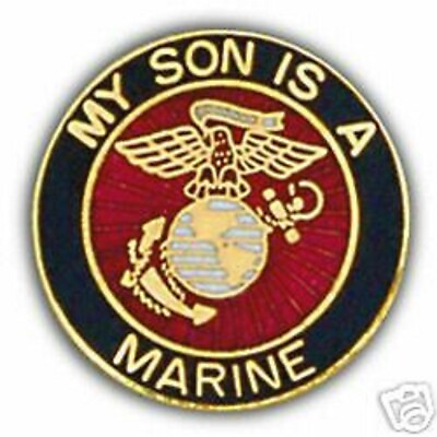 #ad USMC MARINE CORPS MY SON IS A MARINE LAPEL PIN $19.99