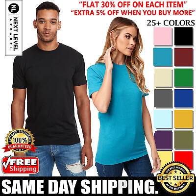 #ad #ad Next Level Apparel Unisex Premium CVC Crew Neck Short Sleeves T Shirt N6210 $11.63