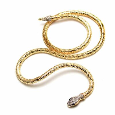 Bendable Snake Necklace for Women Adjustable Punk Snake Choker Medusa Bracelet $11.99