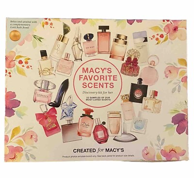 #ad Macy’s 24pc Favorite Scents Discovery Fragrance Gift Set For Her $74.99