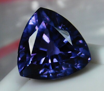 #ad 6.5 Natural Ct CEYLON COLOR CHANGE SPARKLING Sapphire Trillion Cut Gemstone. $45.89