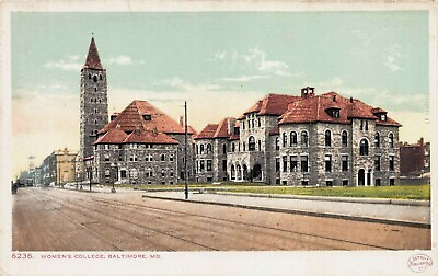 #ad Women#x27;s College Baltimore MD. Early Postcard Unused Detroit Publishing Co. $15.00
