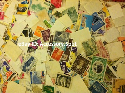 #ad #ad Used off Paper 1000 WW Stamps From huge HOARD BOX collection FREE SHIPPING $13.99