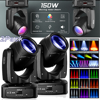 #ad 150W LED Moving Head Light RGBW Gobo Beam Stage DMX Spot Lighting DJ Disco Club $295.99