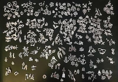 #ad 300 Pcs Bulk Lot Jewelry Making Charms Mixed Smooth Tibetan Silver New $16.19