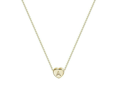 A Z Alphabet Initial Letter Necklace Gold Filled Pendant Gift For Women Girls $6.99