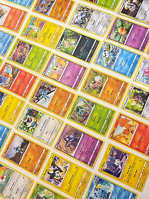 #ad Pokemon TCG 50 Card Bulk Common Uncommon Lot  $4.25
