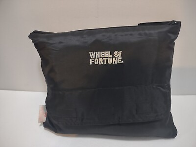 #ad 2003 Wheel of Fortune promotional gift bag with red fleece blanket RARE $29.99