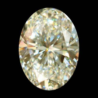 #ad Off White Color Oval Brilliant Diamond Cut Loose Moissanite For Ring 1 to 3 CT $24.63