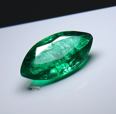 #ad Marquise Cut 6.80 Ct Natural Colombian Green Emerald Certified Loose Gemstone $18.71