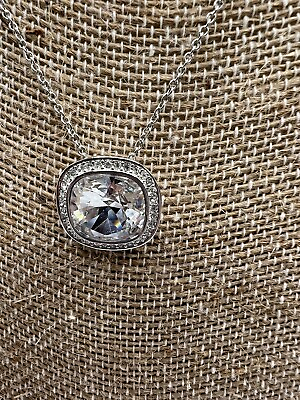 #ad Swarovski Simplicity Pendant Necklace Crystal Jewelry 1144256 VGC $46.50