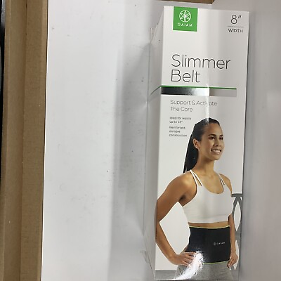#ad GAIAM Slimmer Belt 8quot; Width. New Up To 45” Waist Durable Cons. Free Shipping $17.88