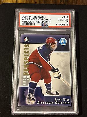 #ad Alexander Ovechkin 2004 In The Game Heroes amp; Prospects #117 Rookie Card PSA 10 $228.89