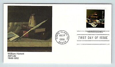 #ad Santa Clara CA Painters and Artist William Harnett FDC Stamp Envelope 1998 fdc9 $7.00