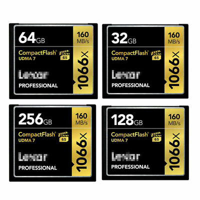 #ad Lexar SanDisk 32GB 256GB CF Memory Card Compact Flash 160MB s 1066x 1067X VPG 65 $37.99