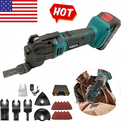 #ad Cordless Oscillating Multi Tool 21V 6 Speed with Accessories amp; battery Brushless $39.99