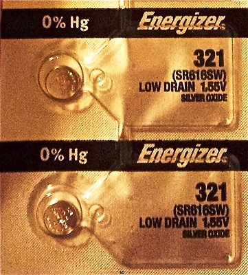 #ad #ad ENERGIZER 321 SR616SW SR616 SILVER OXIDE 2piece Watch Battery AuthorizedSeller $2.99