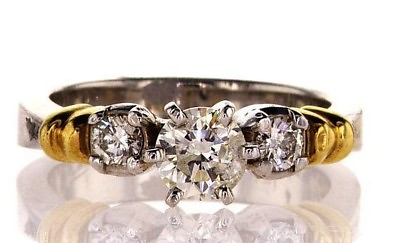 #ad 1CT Diamond Engagement Ring 14K Gold Natural Round Cut Brilliant Size 6 $1500.00