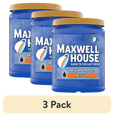 #ad #ad 3 Pack Maxwell House Classic Original Roast Ground Coffee 42.5 Oz. Canister $27.25