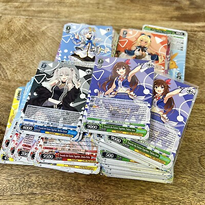 #ad Weiss Schwarz English Bulk Lot Hololive Anime Trading Cards ALL Holo Foil x50 $29.99