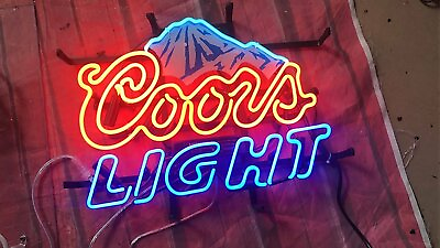New Coors Light Mountain Neon Light Sign Lamp 17quot;x14quot; Beer Gift Bar Artwork $127.09