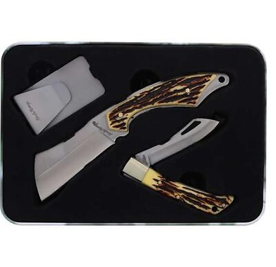 #ad Uncle Henry Gift Knife Set With Money Clip $25.94