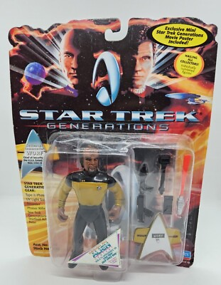 #ad Star Trek Generation Lieutenant Commander WORF Playmates Vtg 1994 $13.99