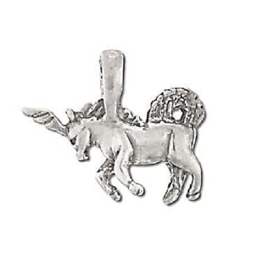 #ad 925 Sterling Silver Oxidized Full Body Unicorn Pendant Jewelry Gifts $10.49