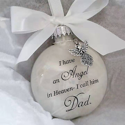 #ad Clear Feather Ball Memory Bauble Christmas Tree Ornament Xmas Gift Angel Decor $7.90